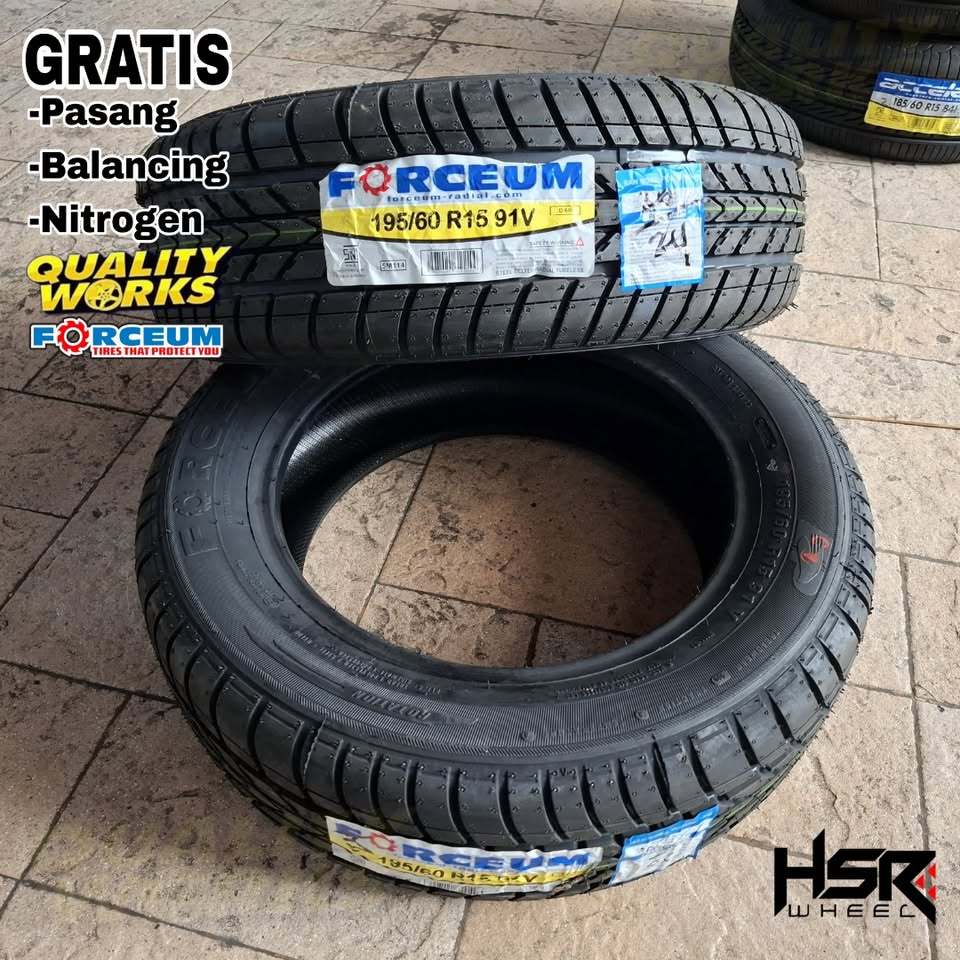 BAN MOBIL STANDAR 195 60 R15 FORCEUM D600 BAN TUBLLES 195/60 R15