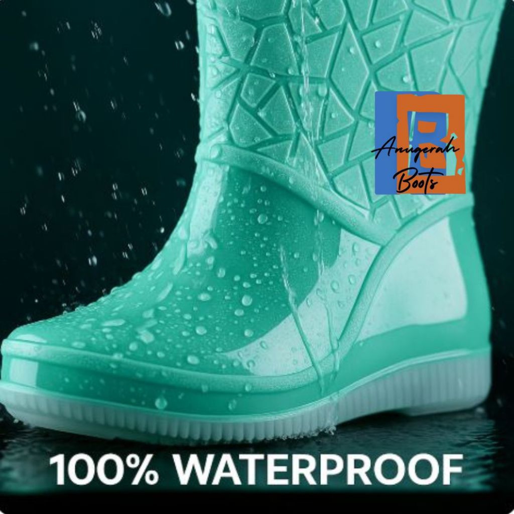 BestPromo Sepatu Karet Wanita Sepatu Boots Wanita - Sepatu Boot Pendek