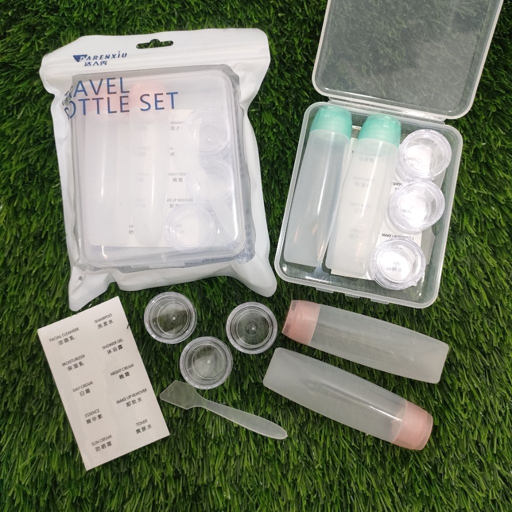 MINISO BALI | Botol Travel Kit Set Tempat Sabun Cair Botol Sabun Shampoo Lotion Refill Botol Kosmeti