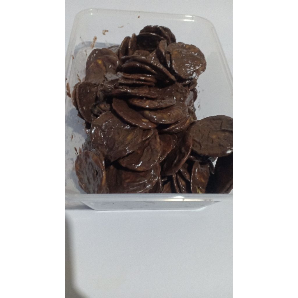 

kripik pisang coklat lumer isi 2bok 300gram
