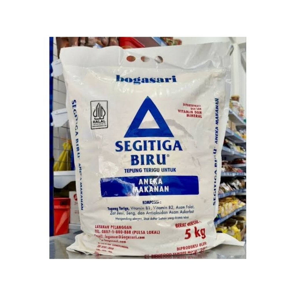 

tepung segitiga kemasan 5 kg