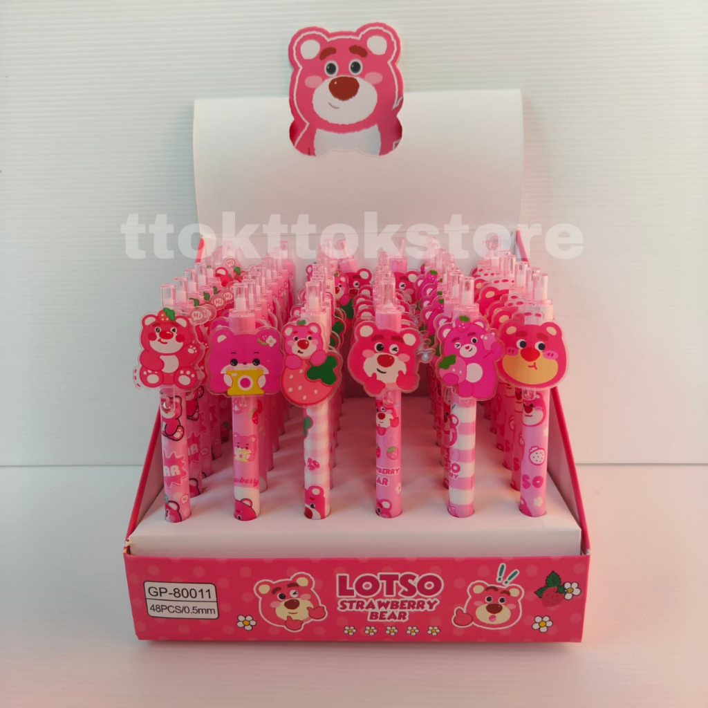 

PULPEN GEL CETEK LOTSO KARAKTER/PULPEN GEL CETEK LUCU/PULPEN LUCU LOTSO