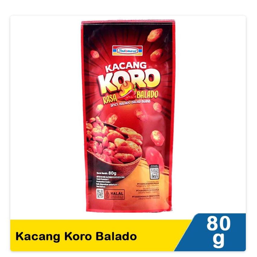 

indomaret kacang koro balado 80g