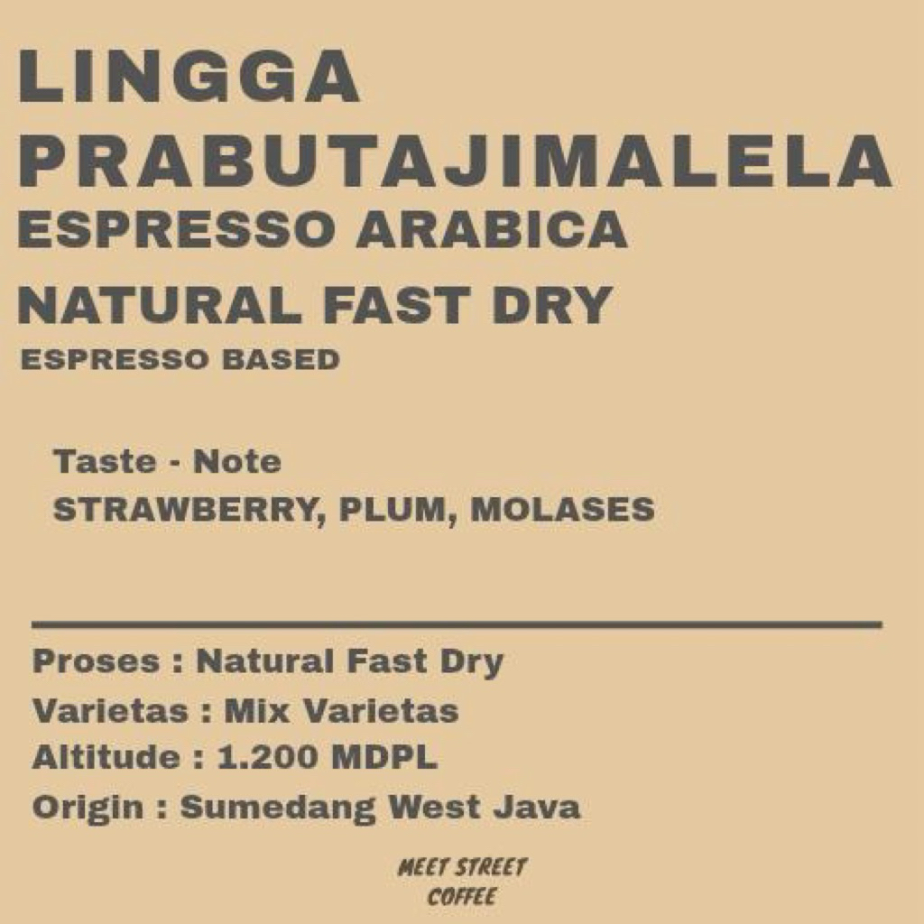 

Biji Kopi Espresso Arabica Natural Fast Dry 250gram