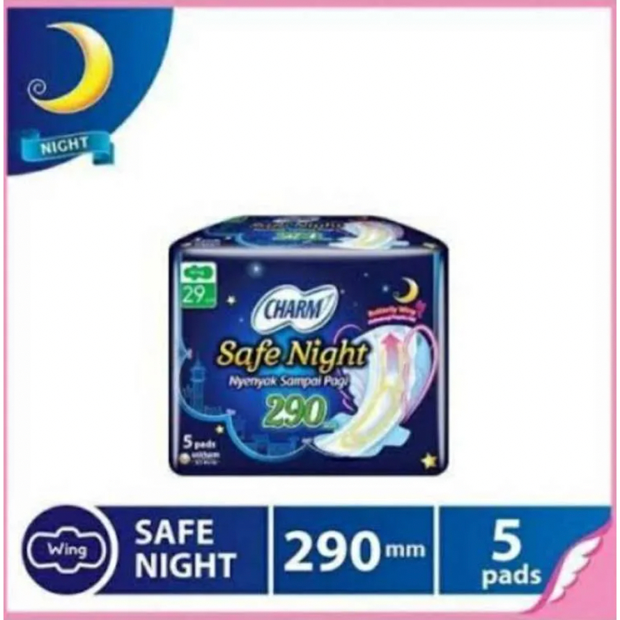 SOFTEX/PEMBALUT CHARM SAFE NIGHT WING 29 ISI 5