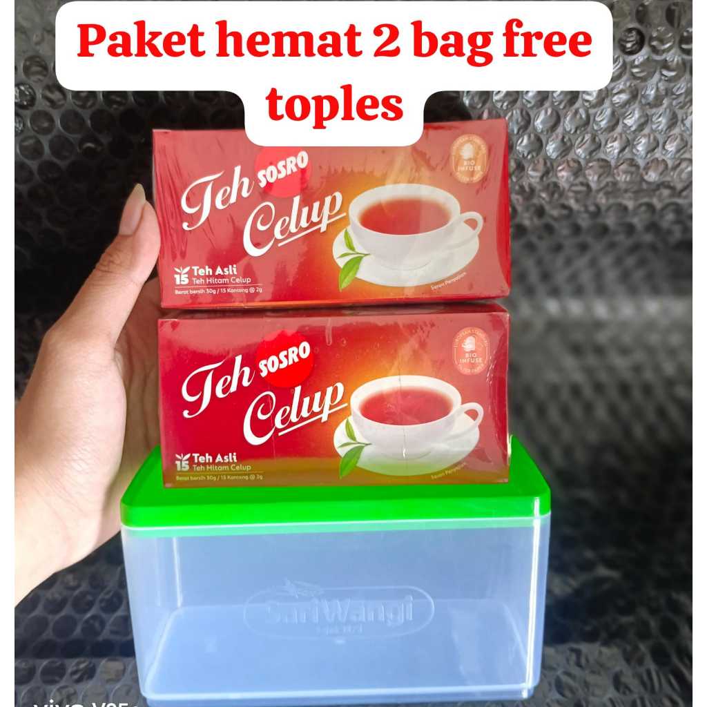

TEH CELUP SOSRO × 2 BAG FREE TOPLES