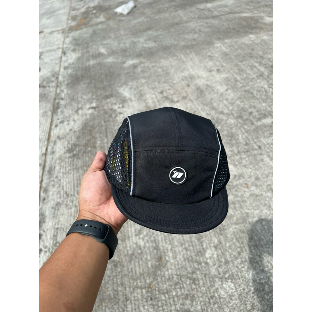 Topi Distro 5Panel Lidah Pendek Original Nevaro.co Topi Running Reflective Kekinian