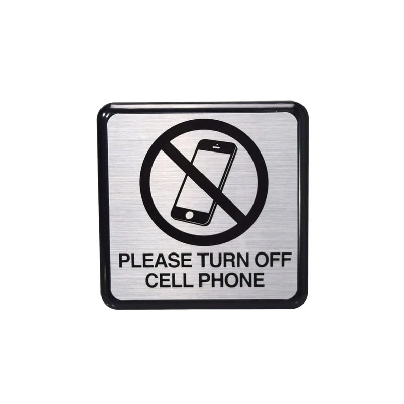 

Hy-ko Stiker Anodized Cell Phone 4.5x4.5 Inci Y-KO Papan Tanda Larangan Ponsel - Silver