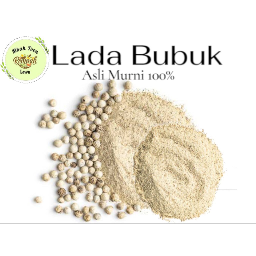 

Lada Putih Bubuk 250gram/Asli Murni Lada Putih Bubu