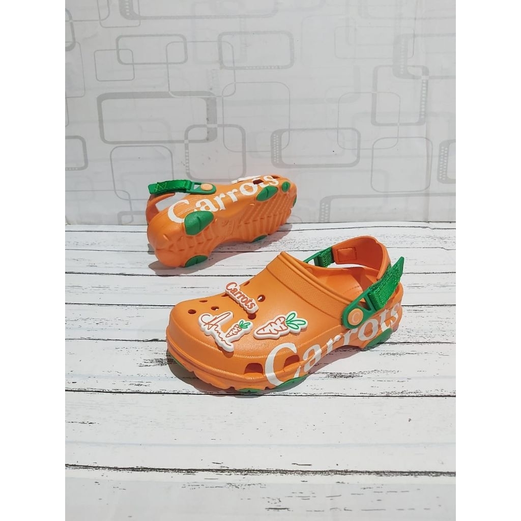 SANDAL CROCS ALL TERRAIN CLOG CARROTS / SEPATU SANDAL / CROCS / SANDAL CROCS / FREE JIBITZ