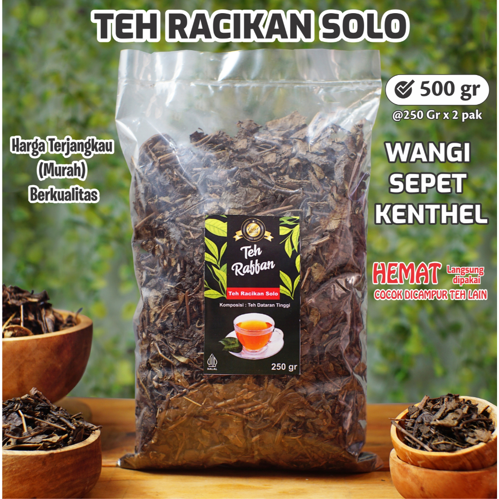 

TEH RAFFAN 500 gr , TEH RACIKAN SOLO, TEH RACIK SOLO, TEH KILOAN MURAH