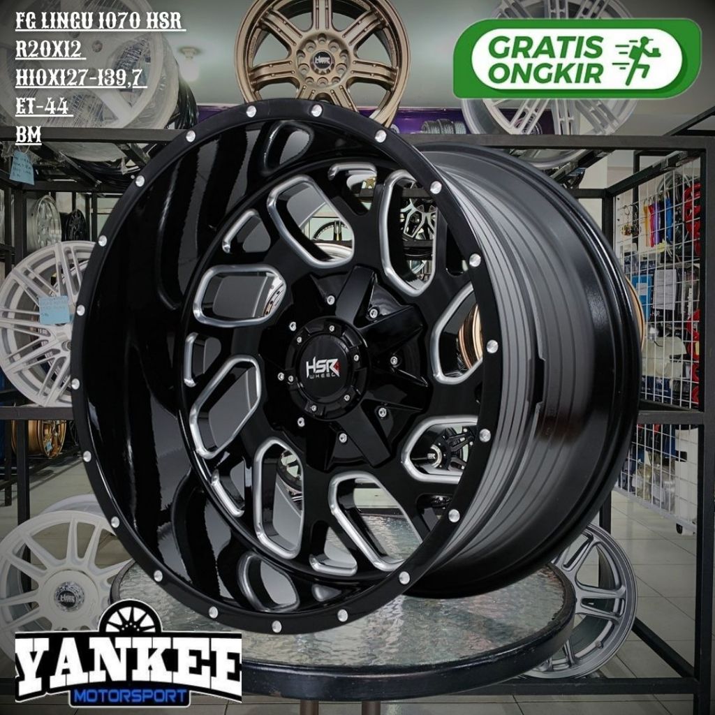 Velg Mobil Ring 20 untuk RUBICON,WRANGLER,JIMNY,TAFT - HSR FG LINGU 1070 R20 LEBAR 12