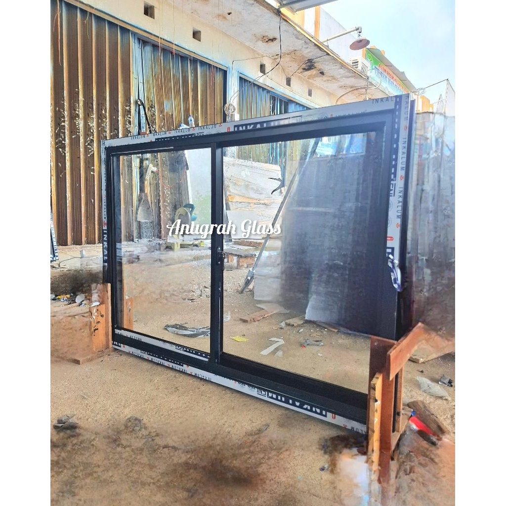 jendela sleding aluminium L150 x T100