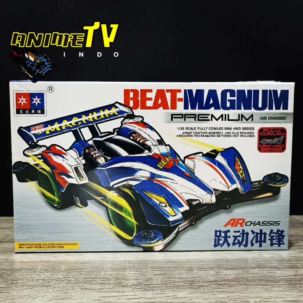 Rep Tamiya Mini 4WD Beat Magnum Premium Merk Daxing AR Chassis