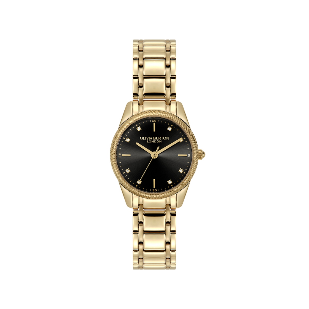 Olivia Burton Egerton Black & Gold Bracelet 28mm - 24000290