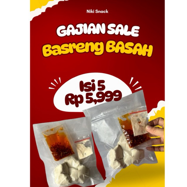 

isi 5 / Basreng mentah kataji paket hemat isi 5 free cili oil pedas