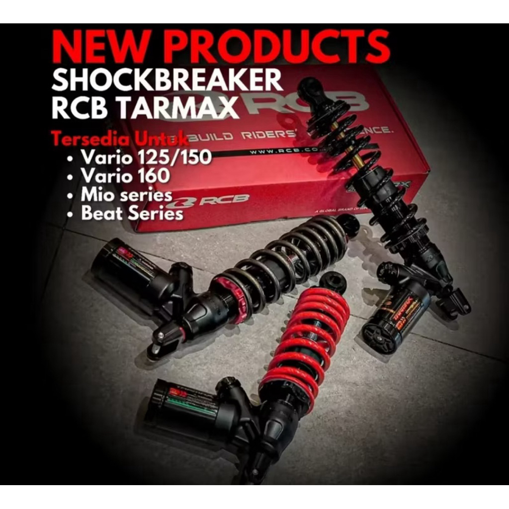 Promo Shock Shockbreaker Rcb Racing Boy Tarmax Tabung Bawah 305Mm / 330Mm / 340Mm Mio Beat Vario