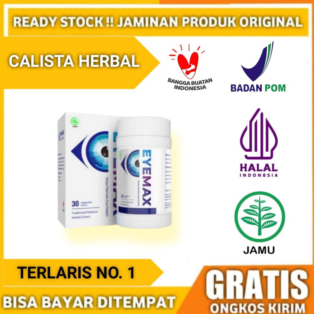 EYEMAX ASLI 100% ORIGINAL OBAT MATA PLUS MINUS RABUN DEKAT JAUH KATARAK SILINDER GLUCOMA MIOPI ORI B
