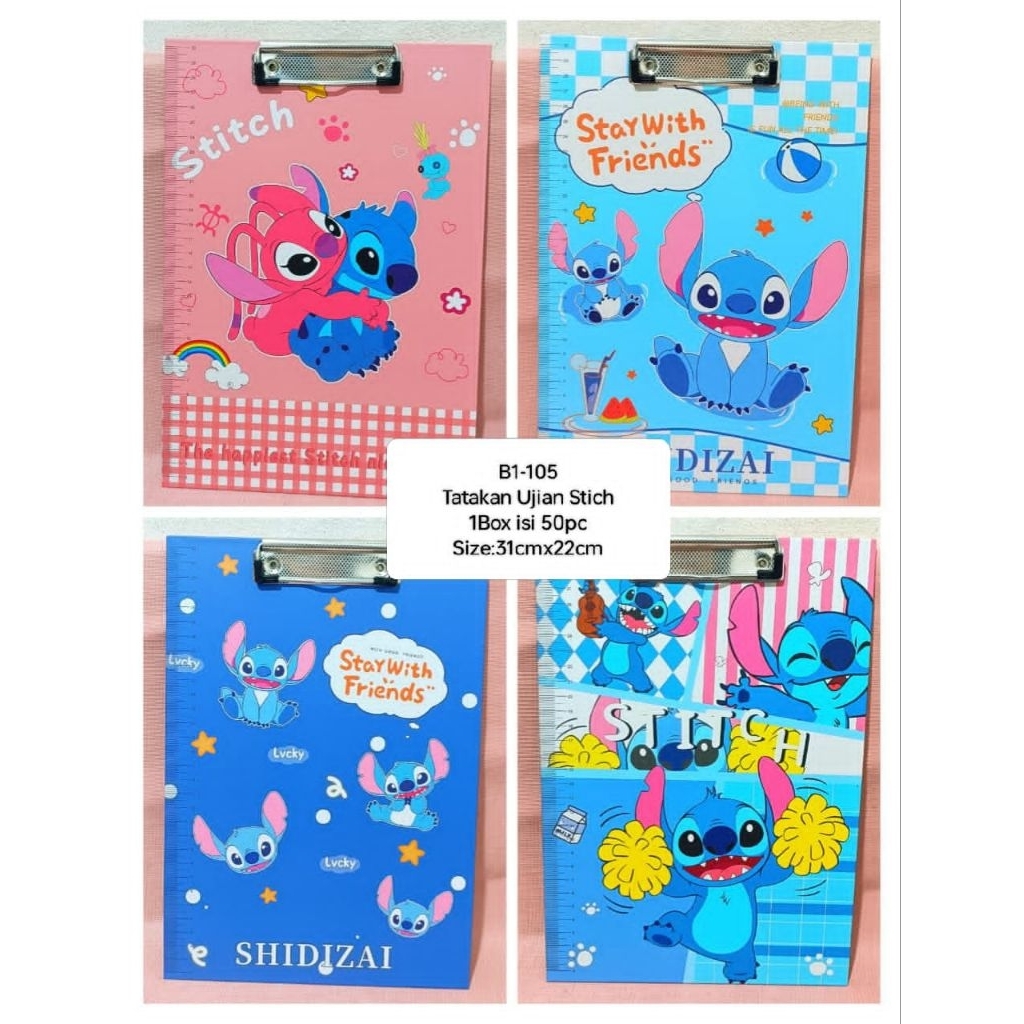 

[COD] Papan Dada / Papan Ujian motif Stitch