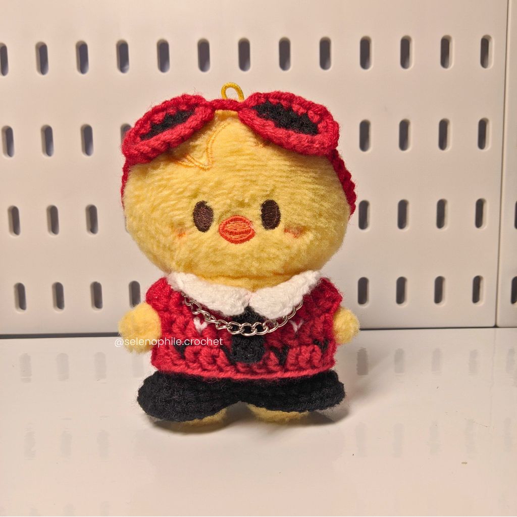 inspired felix gntle mnstr outfit set for 10cm skzoo plush l skzoo 10cm clothes l crochet kpop cloth