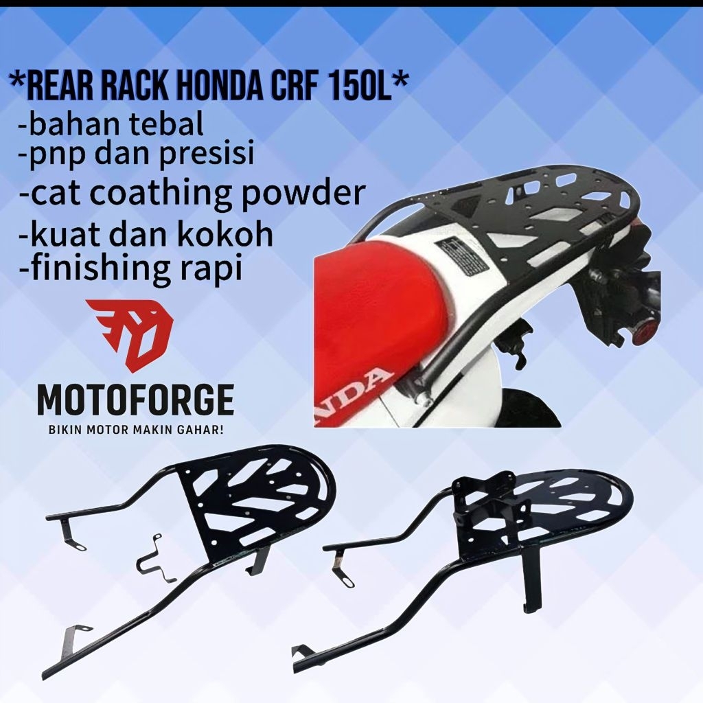 rear rack crf 150 l,behel crf 150 l belakang