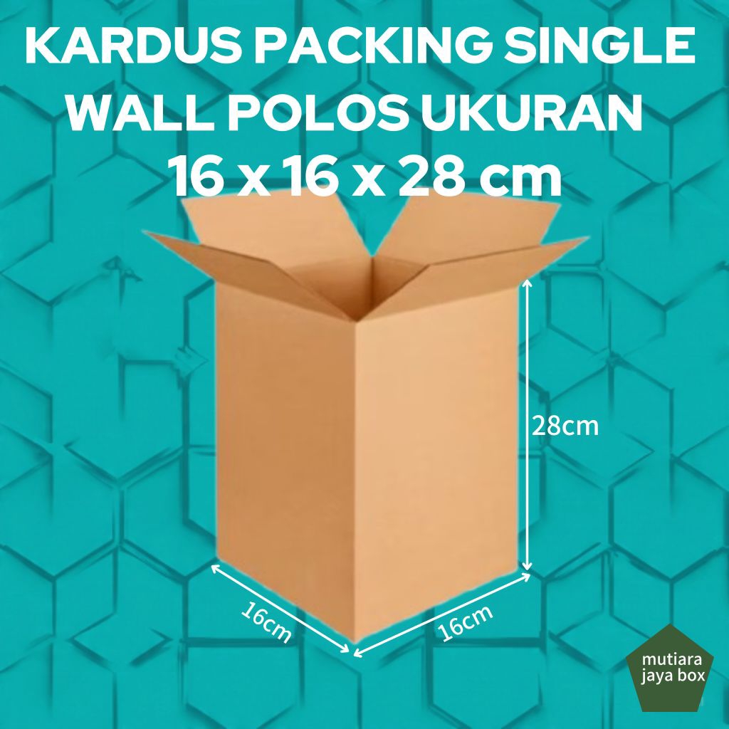 

KARDUS PACKING 16x16x28cm SINGLE WALL POLOS