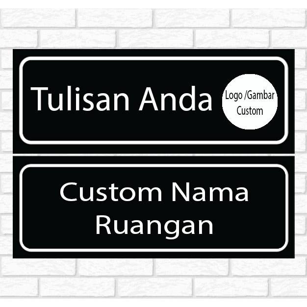 

CUSTOME SIGNBOARD PAPAN PETUNJUK/PERINGATAN TULISAN NAMA, RUANGAN /TITLE SENDIRI.
