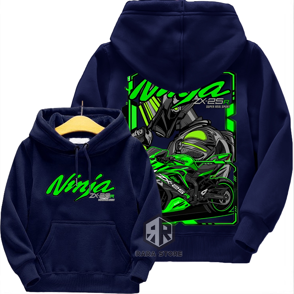 JAKET ANAK LAKI LAKI PEREMPUAN UMUR 2 3 4 5 6 7 8 9 10 TAHUN GAMBAR KAWASAKI NINJA ZX-25R BAJU ANAK
