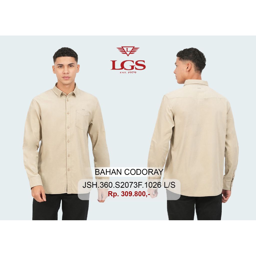 Kemeja Pria LGS ORIGINAL SLIMFIT Lengan Panjang