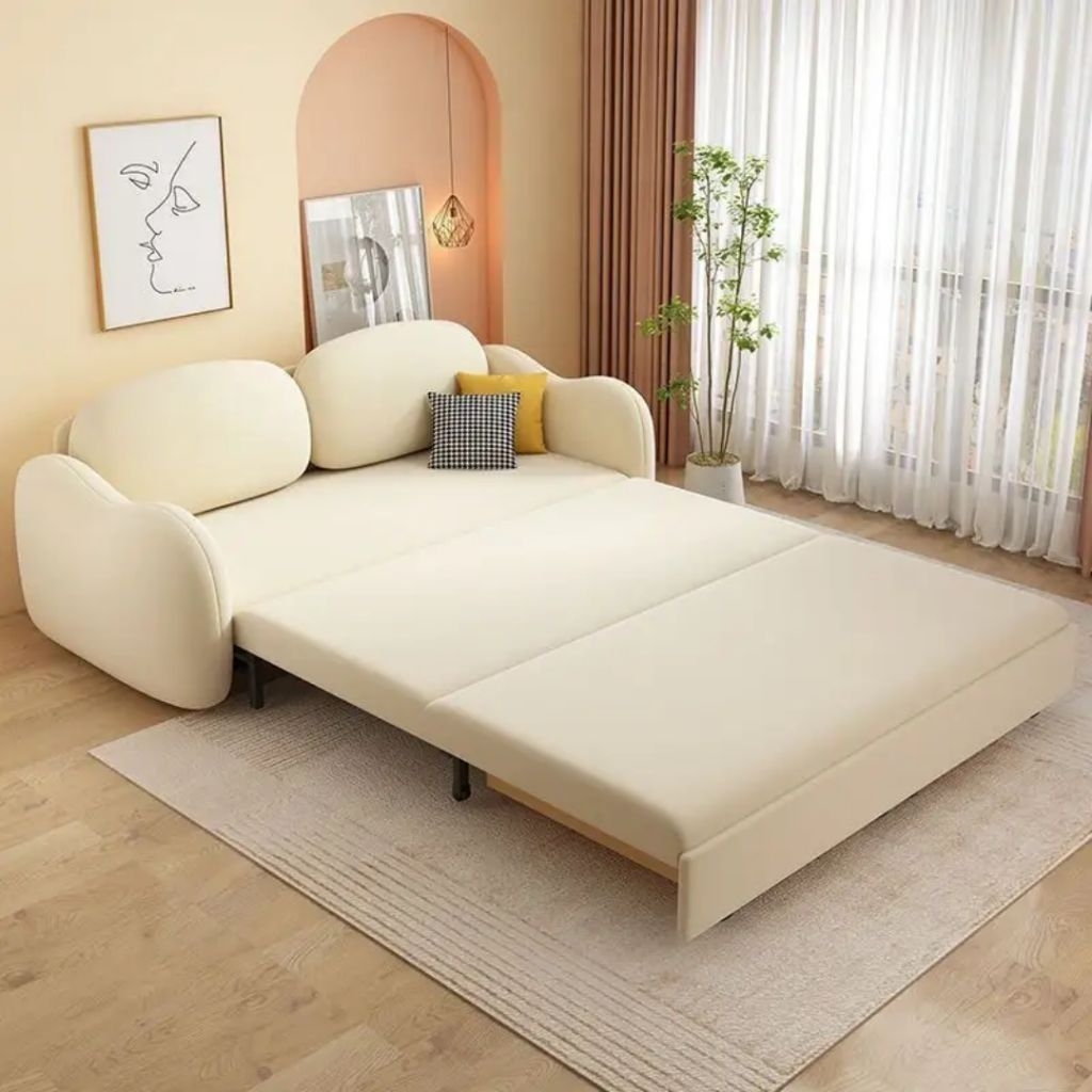 Tempat tidur sofa lipat modern | tempat tidur sofa multifungsi | sofa bed lipat apartemen