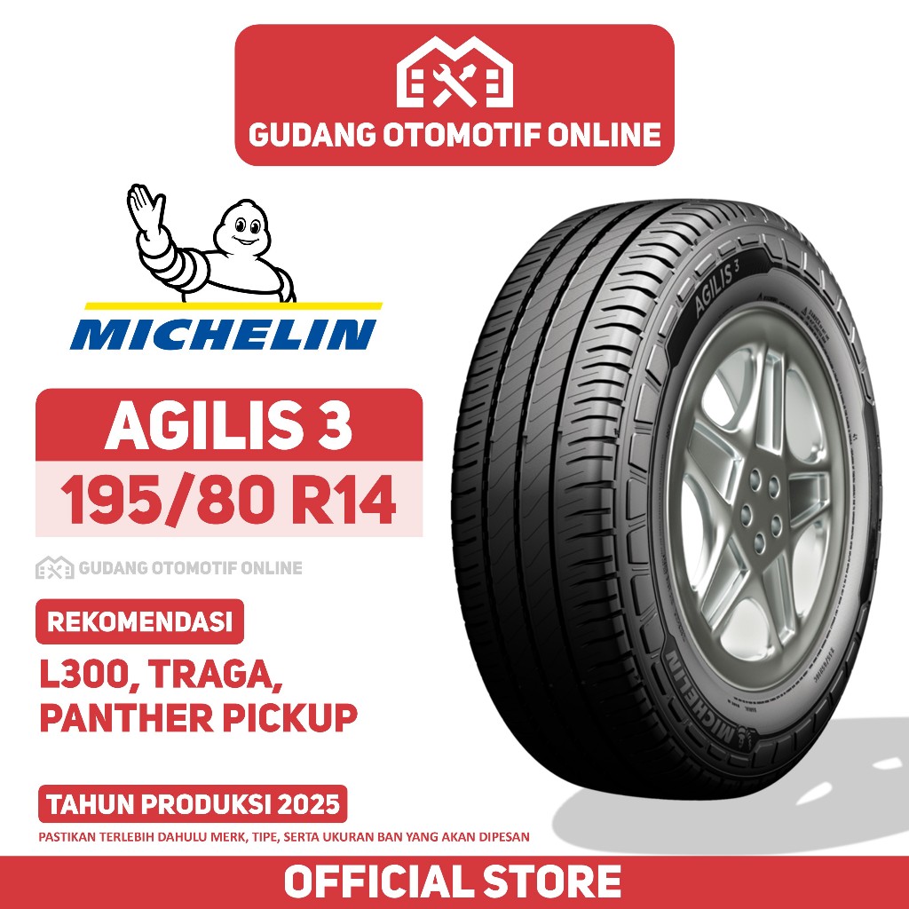 Ban Michelin Agilis 3 Agilis3 195/80 R14 Ban Mobil Traga L300
