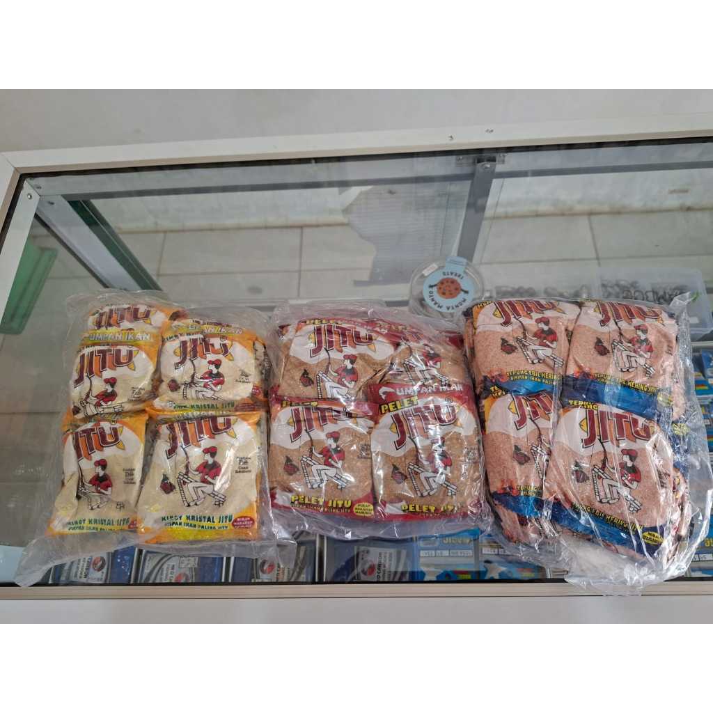 Umpan Ikan Pelet Jitu Per Pack Isi 20Pcs (Jitu Merah Jitu Ebi Jitu Kinoy)