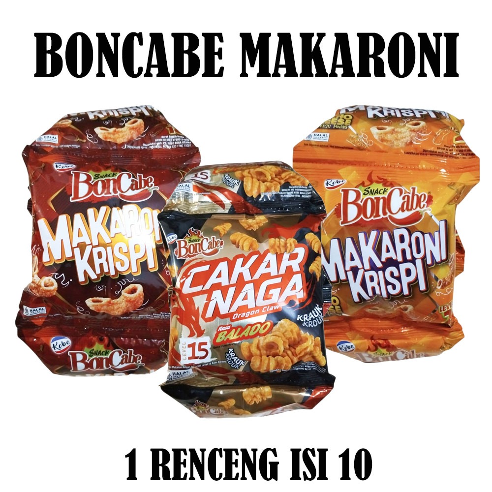 BONCABE MAKARONI KRISPI / CAKAR NAGA RENCENG ISI 10