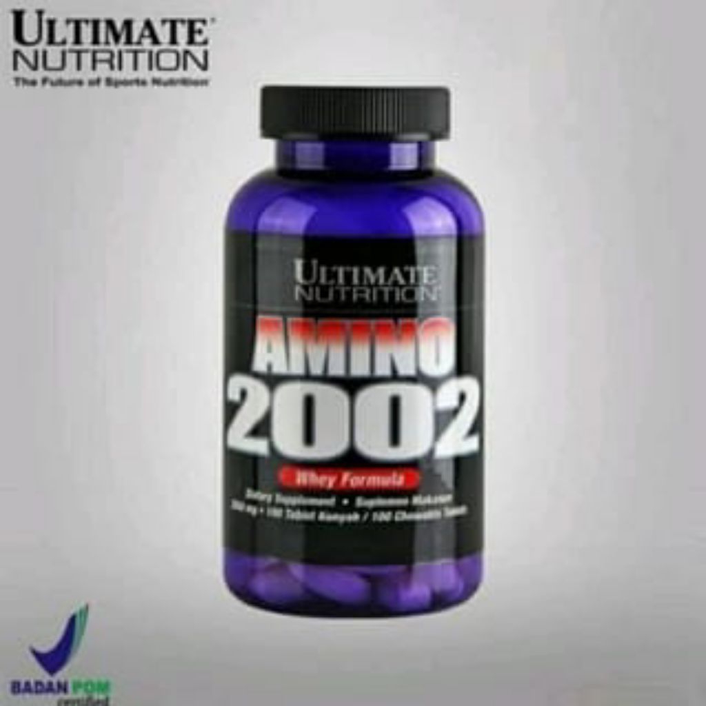Amino 2002 - Amino 100 Tablet Amino Suplemen Daya Tahan Tubuh Ampuh Herbal BPOM