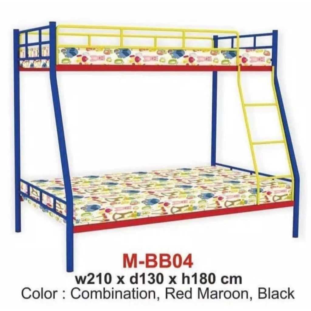 ranjang besi susun ranjang tingkat ranjang tidur expo mbb04