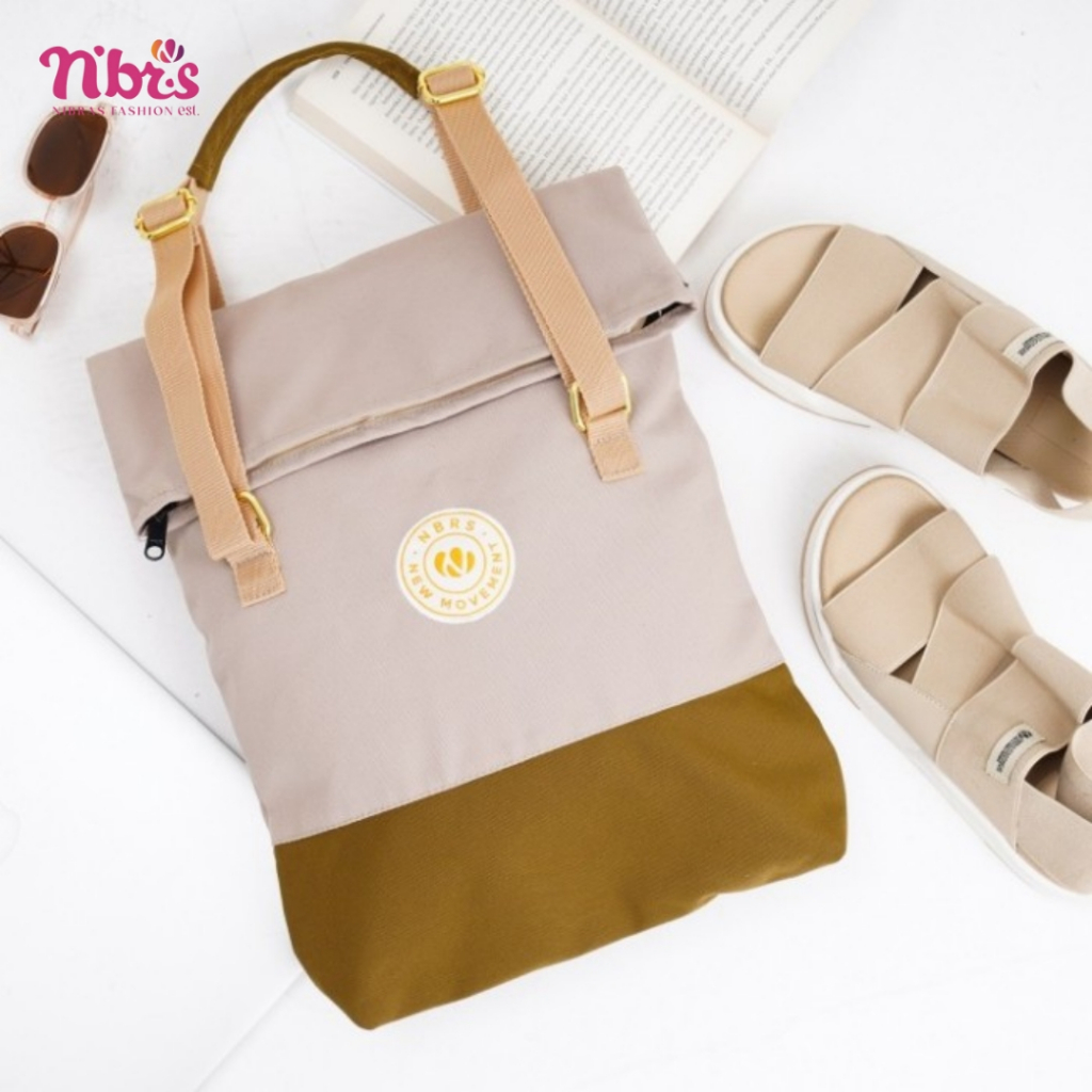 Terbaru Totbag Nibras BGT 01 BGT 001 Cream Tas wanita unik cantik simple Tas Laptop Premium