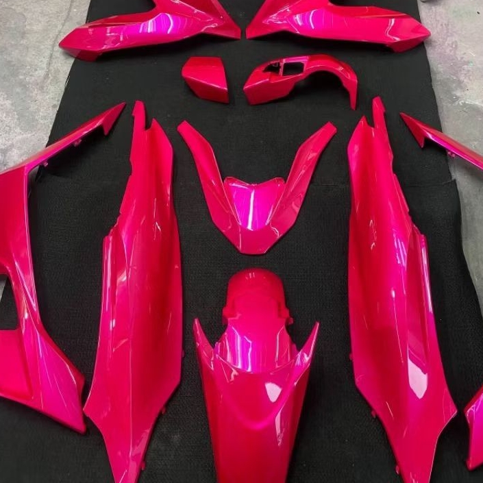 cat PU Fuschia Mica 250ml 500ml magenta pink efek lembayung ungu cat motor bukan NC Duco