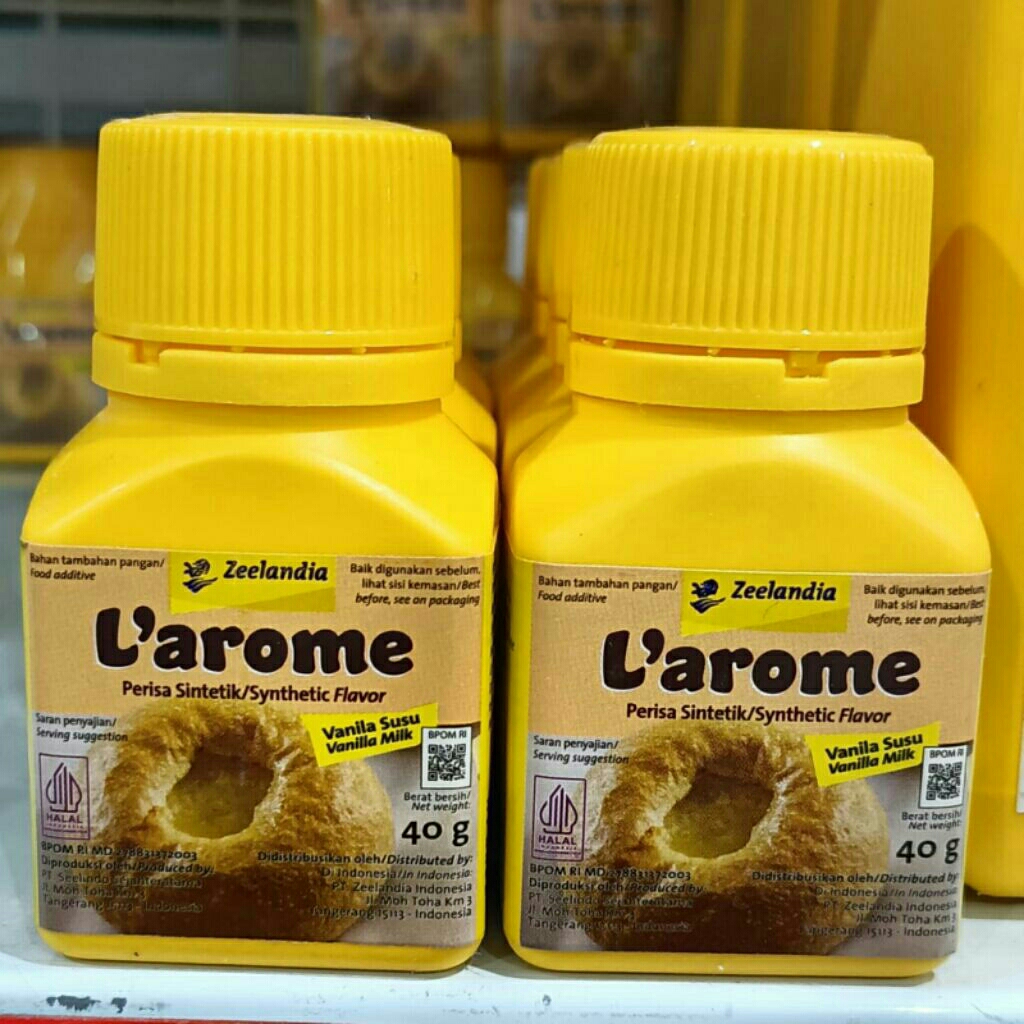 

L'AROME VANILLA MILK 40GR / VANILLI/ PERISA VANELY/ LAROME PERISA SUSU VANILA