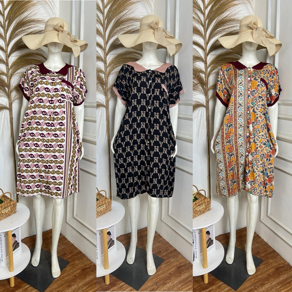 BRIELLA DRESS // DASTER KERAH // DASTER RAYON // DASTER KEKINIAN