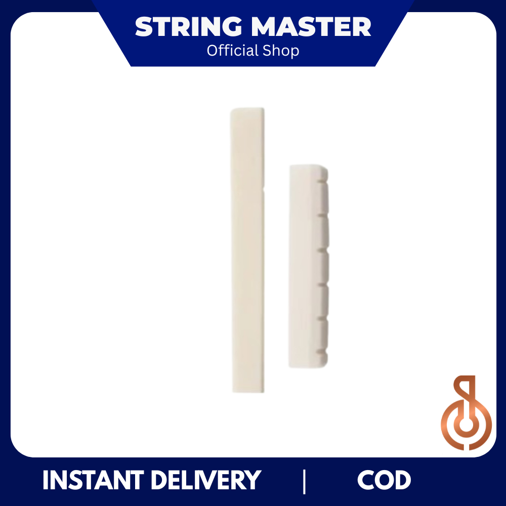Saddle Bone Gitar Akustik Saddle Gitar Nut Gitar Akustik Tulang Asli