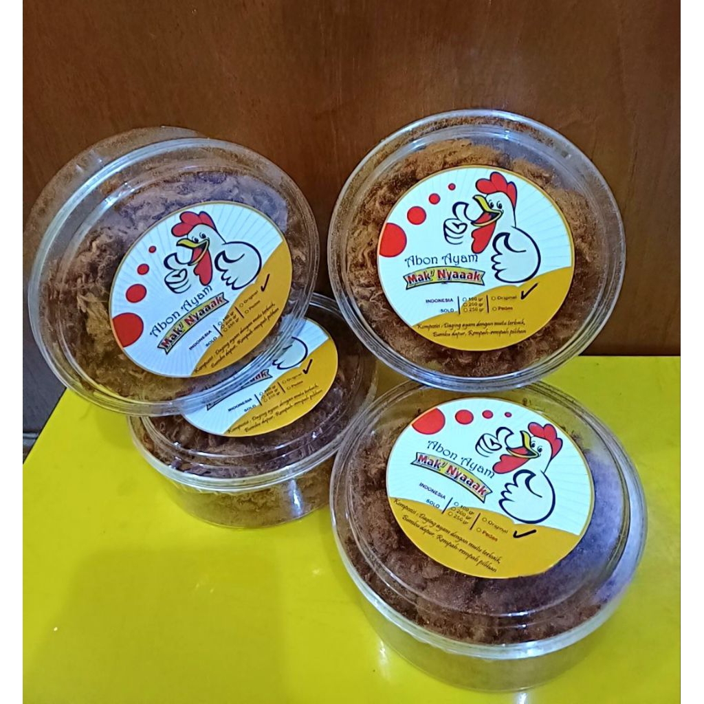 

Abon ayam gurih renyah enak pedas manis pelengkap makanan halal snack jajanan kekinian best seller