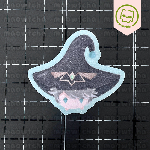 

Haishroom glitter sticker - Genshin Impact Alhaitham fanmerch by maowtcha