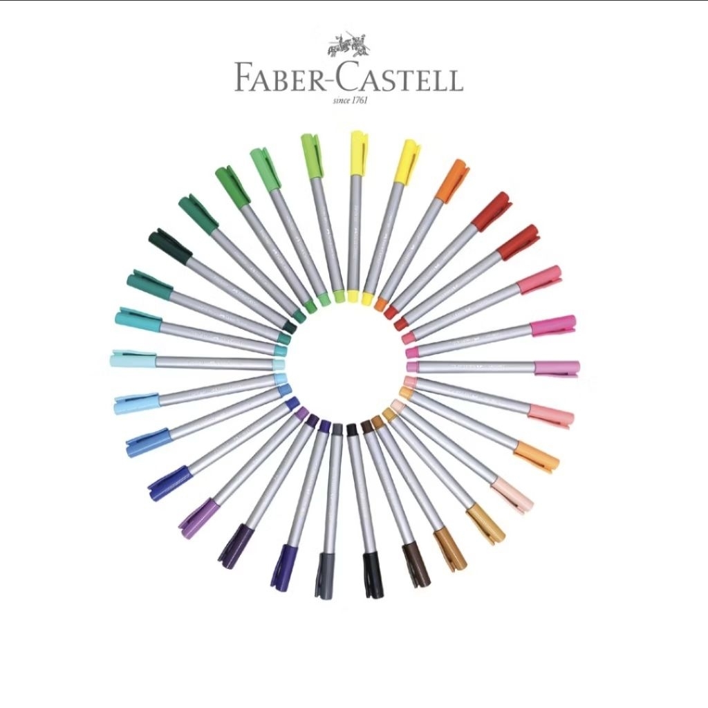 

Faber-Castell Ballpoint Pen Fineliner Clip / Pen warna Fineliner (satuan pcs)