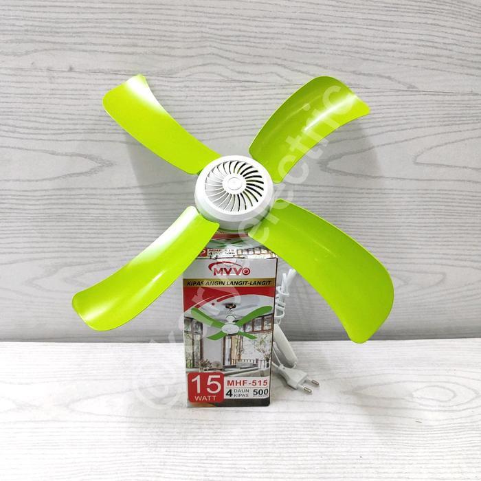 Kipas Angin Gantung Myvo MHF-515 15watt 4baling Mini Fan Ceiling Fan Myvo 15 watt