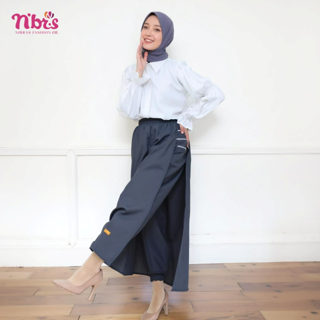 Terbaru Nibras Rok Celana NRC 014 NRC 14 Teteron Rayon Premium Muslimah Bawahan