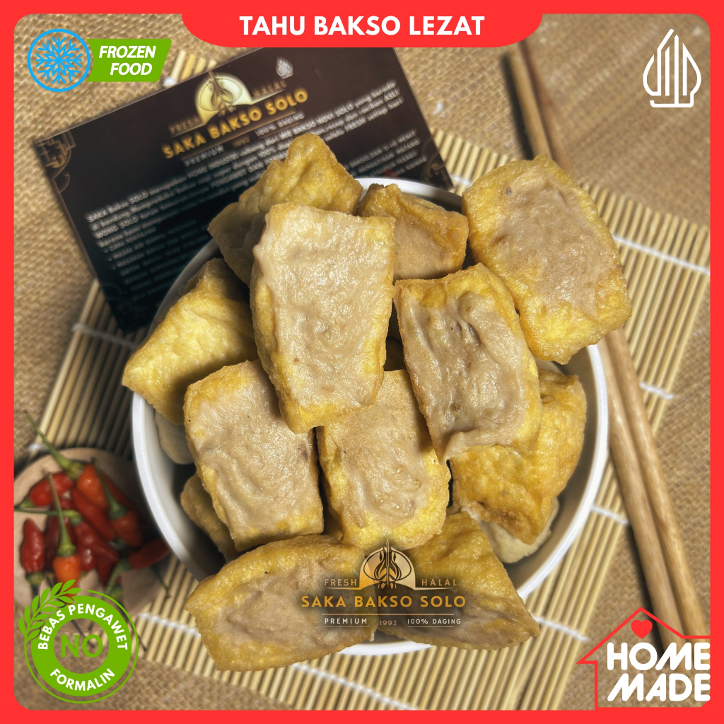 

Tahu Bakso Sapi Premium Segar Bandung -Fresh Harian *HomeMade*100% Tanpa Pengawet*