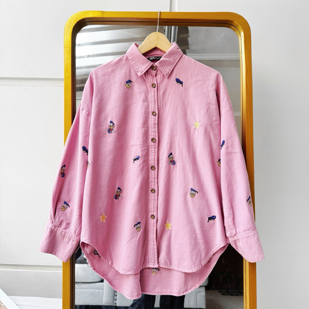 Donald Disney Stars Jeans / Kemeja Wanita / Atasan Wanita