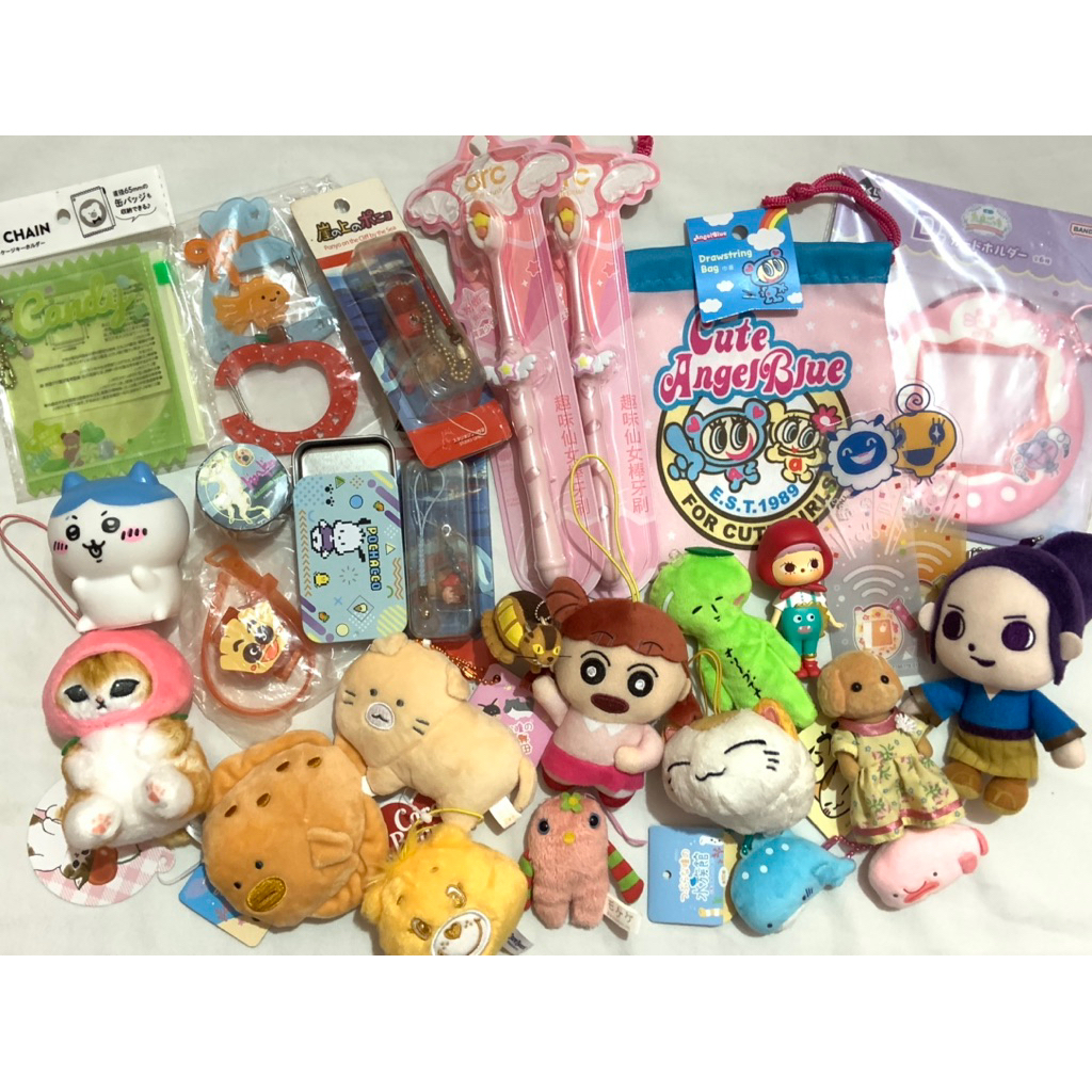 TRINKETS ORI JAPAN | mofusand yell cat momoke plush tamagotchi keychain ponyo gotochi ghibli angel b