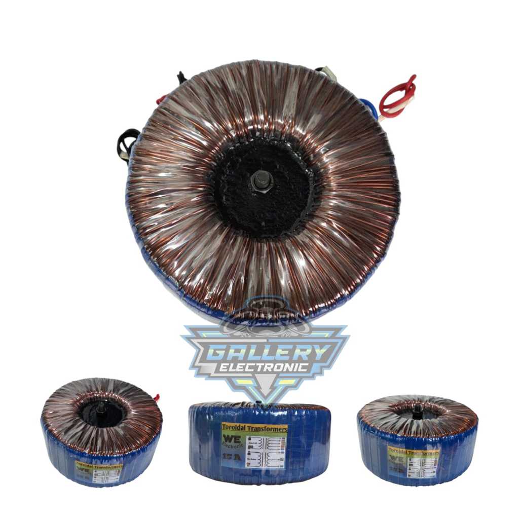 Trafo Toroid / Trafo Balap / Donat 15A Besar CT 55V 45V Tembaga Murni HELENIC Jerman