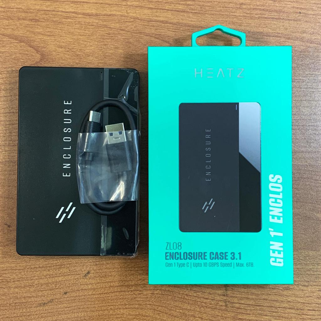 Casing Hdd Ssd High Enclosure Heatz HZ ZL08 Case Hard Drive External Disk Case USB 3.1